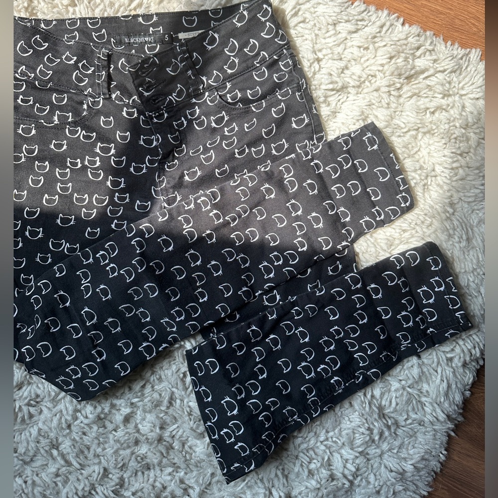 Blackheart Cat Skinny Jeans